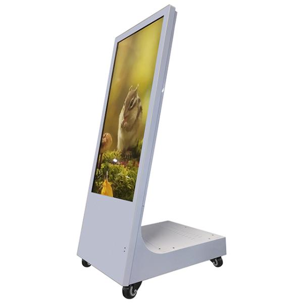 Lcd Screen 1.5A Self Service Kiosk Indoor Floor Stand CCC With Wheel