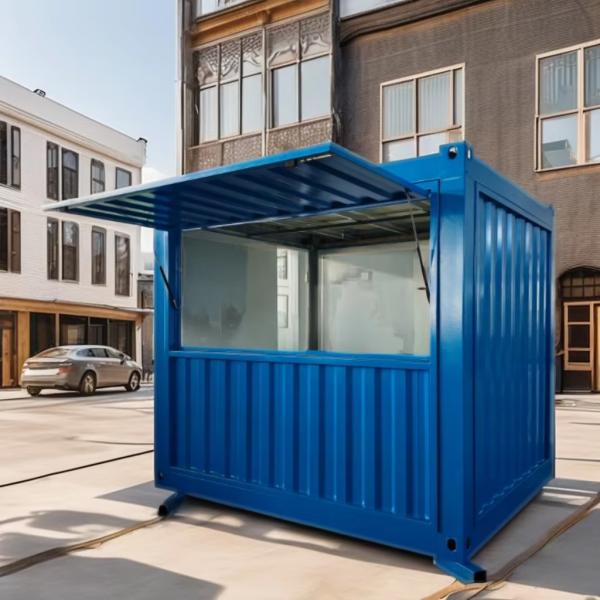 Park Container House Stylish Prefab Houses for Unique Kiosk Concept 10ft 20ft Kitchen Coffee Bar Container