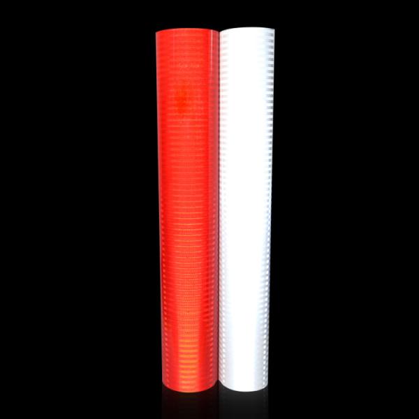 Red High Intensity Prismatic Reflective Sheeting Roll Printable Flexible OEM