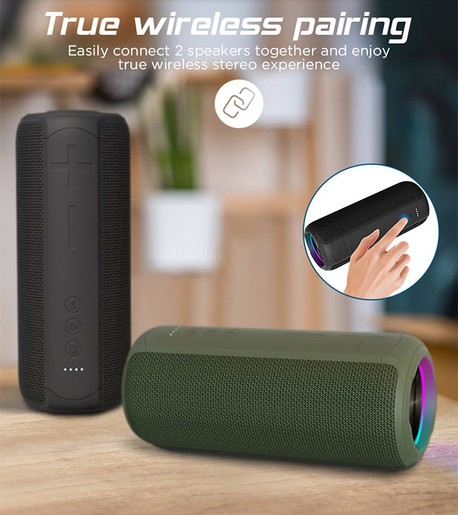 Charging Time 2-3 Hours LED Light Bluetooth Speaker 450g With TWS Pairing Function