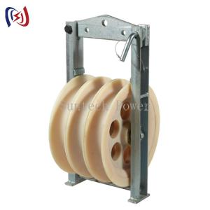 Wholesale 508x100 Nylon Sheave Stringing Pulley Conductor Stringing Blocks from china suppliers