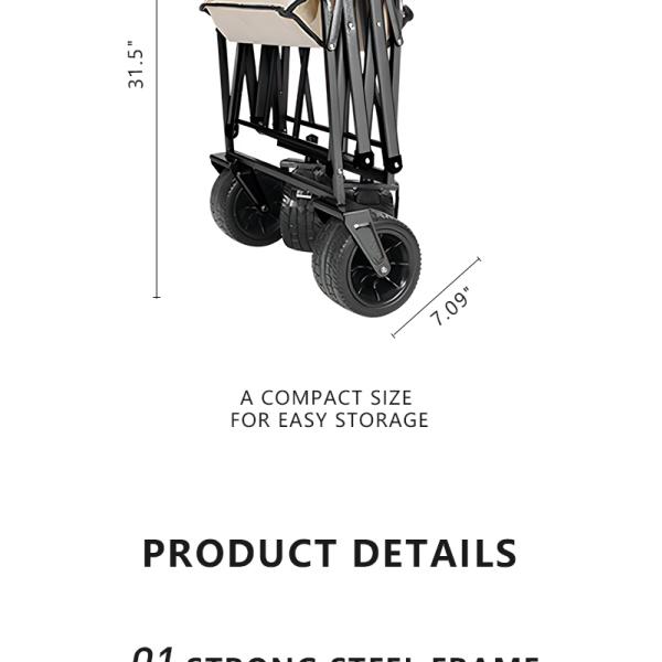 Wagon being pulled on beach