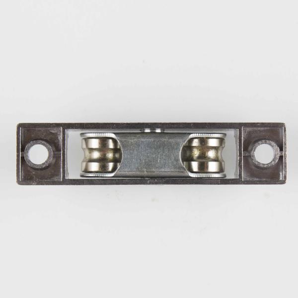 Load Capacity 55 kg/pair Width 16mm UPVC Window and Door Accessories Zinc Alloy Double Roller Grooved