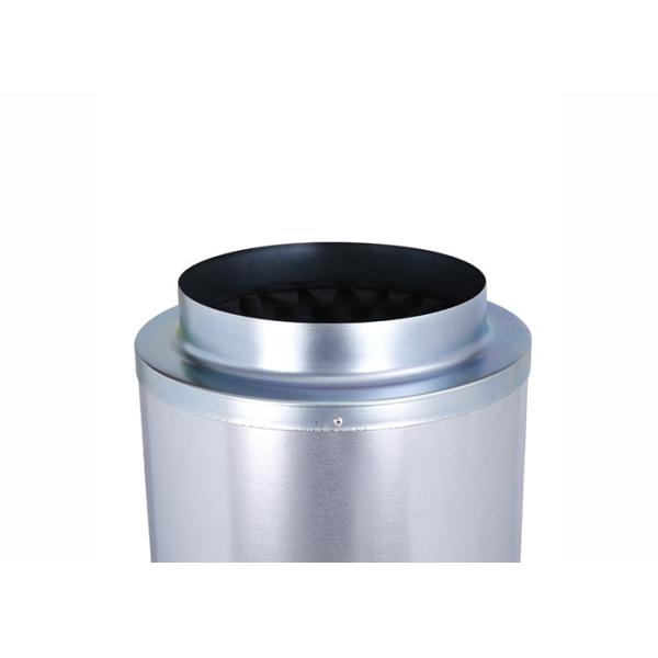 Grow Fan Filter Air Duct Noise Silencer Combo Indoor Hydroponics Silver