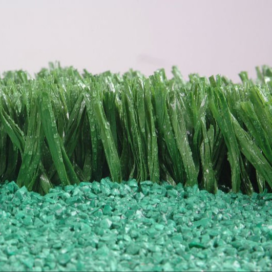 Green Football Artificial Turf Dtex 11200 WIth CPP+LENO Backing And SBR Latex Coating Low Maintenance