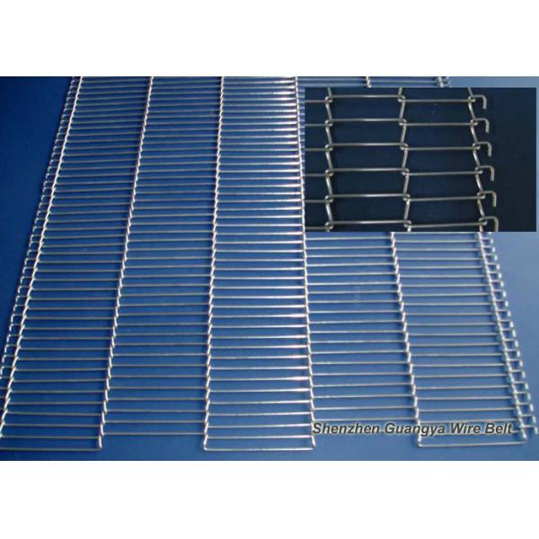 SUS304 25.40mm Pitch Flat Flex Conveyor Belt ISO9001 Stainless Steel Conveyor Belt