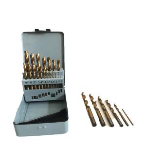 Wholesale 19pcs Set Titanium Twist Drill Bit Set High Speed Steel Dia 1-10mm from china suppliers