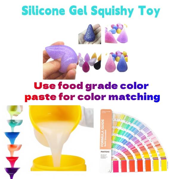 Food Safe Liquid Silicone 200KG Squishy Bulk Silicone Rubber Gel Liquid 1:1 For Craft Toys