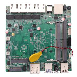 China Intel® quad cores J4125 NANO Motherboard 4*2.5G LAN firewall pc motherboard pFsense on sale