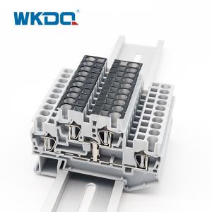 Wholesale JSTTB 2.5-PV 2 Layer Spring Clamp Terminal Block Din Rail 4 Conductors from china suppliers