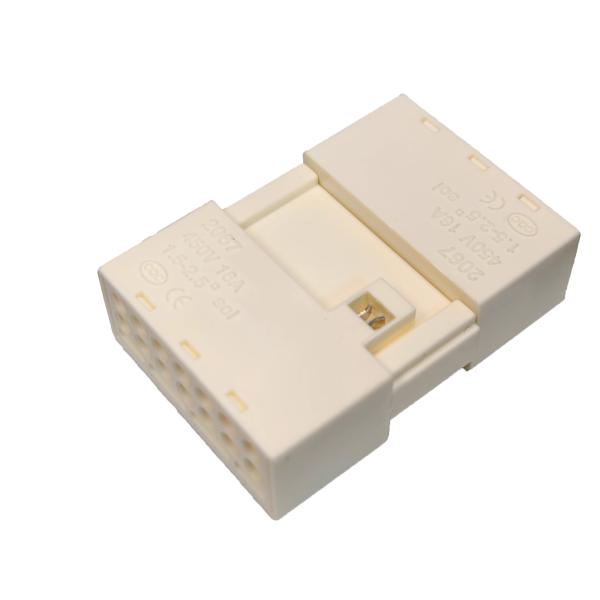 White LED Light Connector 5P 7P 16A 22-14 AWG
