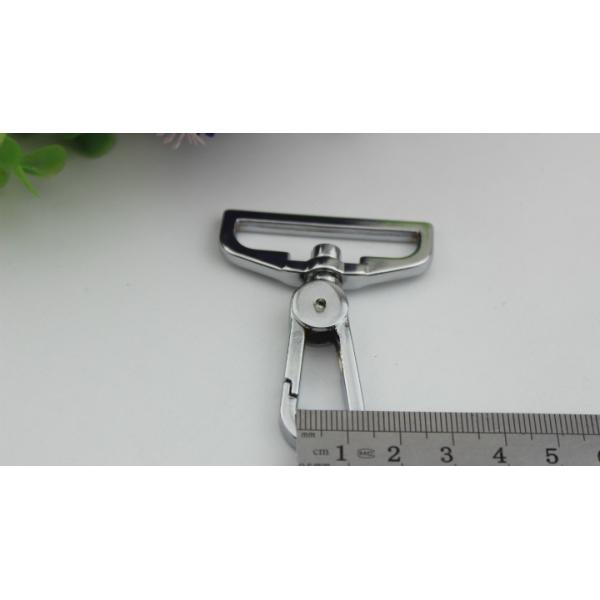 High end quality nickel & gunmetal color 38 mm snap hook bag with polishing