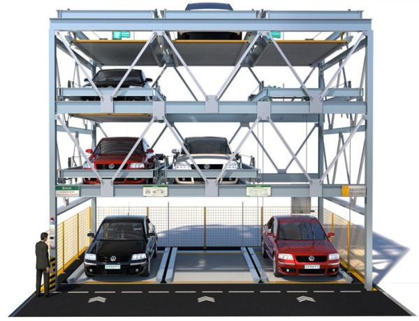 Quality Multilevel Sliding PSH4 Puzzle Car Parking System 4m/min Semi Automated for sale