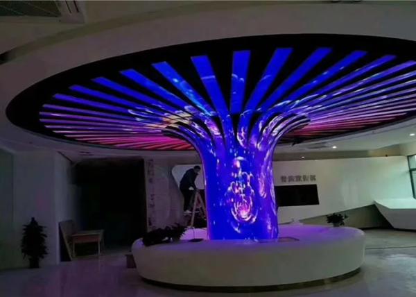 Automatically Adjust Brightness flexible LED panel RGB P2.5 P3 Creative Round