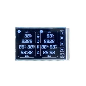 Customized Size 3.3V VA Touch LCD Screen Segment Display White Digits 78PIN