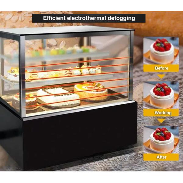 Mini Customized Glass Door Display Chiller Refrigerator Cabinet Cake Showcase Hcs-08f