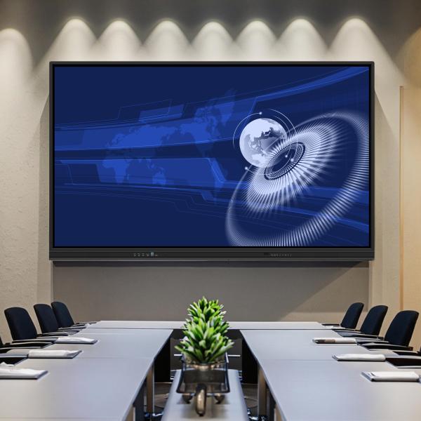55 Inch Interactive Touch Screen Monitor with Updated AI Function for Smart Meeting Room