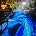 Digital Interactive Floor Projection Mapping Outdoor Lighting Interactive Floor