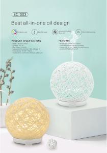 Wholesale Ball Net Design Rattan Essential Oil Diffuser Ultrasonic Air Humidifier from china suppliers