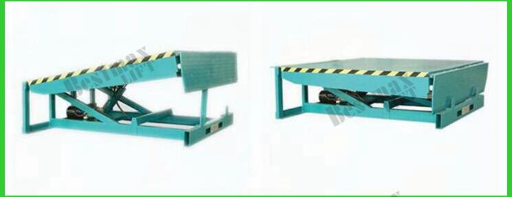 Stationary Loading Dock Ramp Forklift Dock Leveler For Loading Cargo 15 Tons