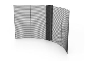 China High Brightness 5000nits Transparent LED Screens PCB Curved LED Display P1.9 on sale