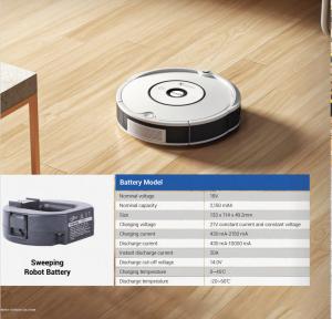 Wholesale 2150mAh Sweeping Robot Battery Custom Lithium Ion Pack with Instant Discharge Current of 20A from china suppliers