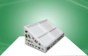China Fruit Retail Countertop Cardboard Display Rack With Glossy Finish on sale