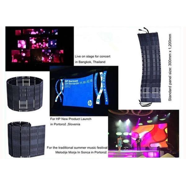 High Brightness Double Flexible Led Curtain Screen P10 Digital Advertising Billboard