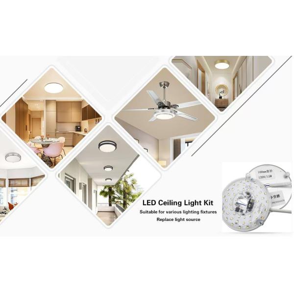 15W 100MM LED Light Engine For Dining Room 120V Ceiling Fan Panel Retrofit Kit With DOB Modules LED Ceiling Fan Light Replacement