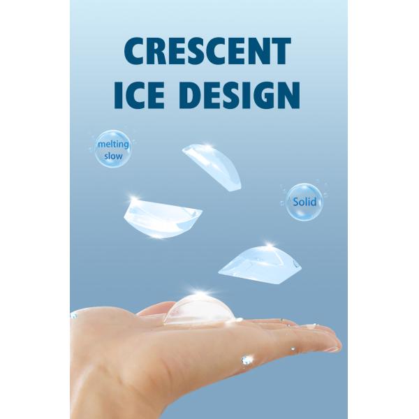Commercial Crescent Cube Ice Maker 150kg Party Ice Block Machine