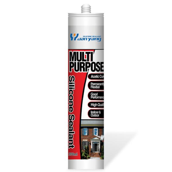 Transparent Window Acetoxy Silicone Sealant 300ml Clear Silicone Adhesive For Glass