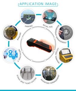 Wholesale Rugged Android ISO7816 NFC POS Thermal Printer Fingerprint Handheld Terminal FP09 HFSecurity from china suppliers