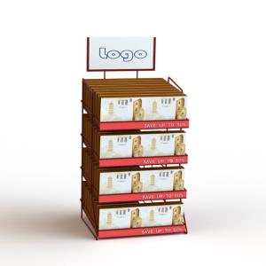Cigars Metal Table Top Display Stands With 4 Layers Wire Counter Top Display