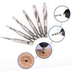 Combination Drill and Tap Bit Set - Deburr Countersink Drill Bit, HSS 4241 with