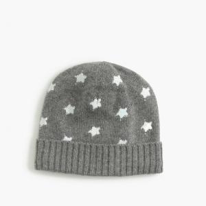 China Girls Patriots Beanie Hat Viscose / Nylon / Wool / Cashmere Material With Star Foil Printing on sale