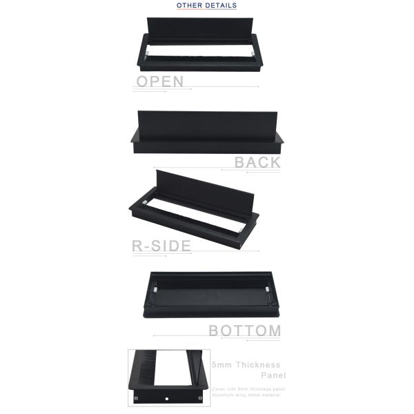 aluminium alloy concealed table wire cable grommet for office use