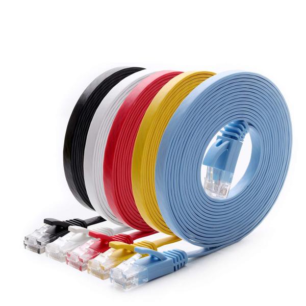 Quality Durable Slim Flat Cat6a Patch Corde High Speed Gigabit Practical for sale