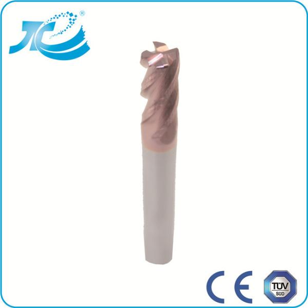 Tungsten Carbide Corner Radius End Mill , Center Cutting End Mill