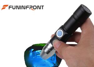 China USB Rechargeable 365NM UV LED Torch Black Light MINI Flashlight for Gem Detect on sale