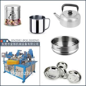 Metal Pot Automatic Rotary Table Buffing Machine With Rotary Table 4000*1800*1500mm Machine Size