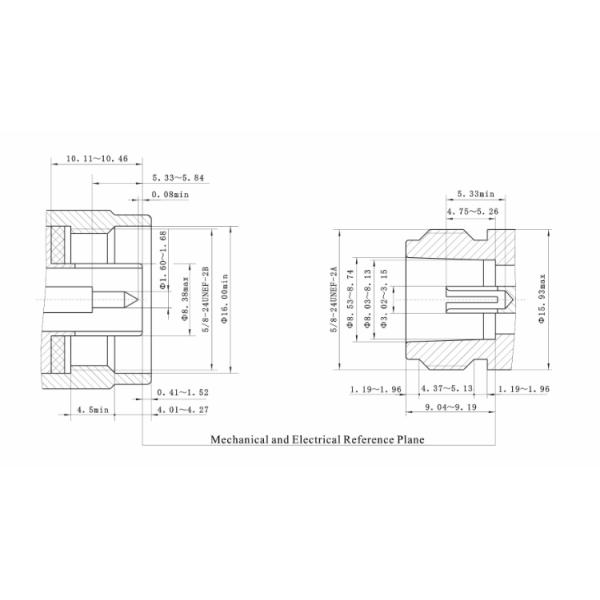 Top Grade RF Coaxial N Type Male .141 Cable Connectors For Digital Communication