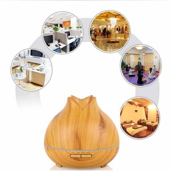 400ml Wood Grain Ultrasonic Diffuser