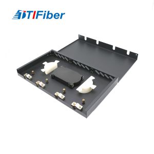 Wholesale FTTH 12 - 24 Core Fixed Type Rack Mount Fiber Optic Patch Panel from china suppliers