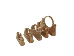 China Ferrule Brass Saddle Pipe Clamp 15mm - 54mm Casting Bronze on sale