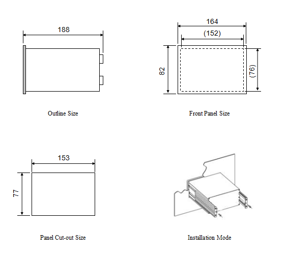 AC85-264V Digital Scale Indicator For Weight Signal AO / Digital Transmission
