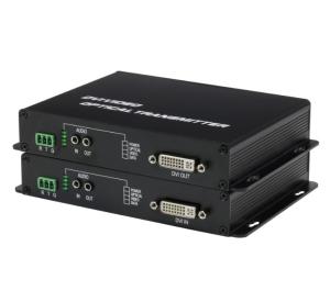 China Hot sell DVI Transmitter 1ch RS232 Data DVI Digital Video To Fiber Optic Media Converter on sale