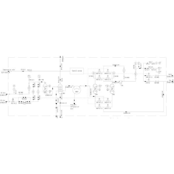 Onsite Automatic Low Gas Loss Hydrogen Based Nitrogen Gas Purifier