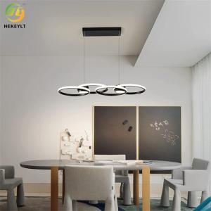 China Dimmable Integrated Modern LED Ring Chandelier 56 Watt on sale
