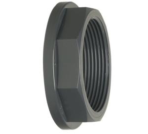 China GF PVC-U050 Tank Connector 1 Inch G Male Threaded Nut with Seal for Industrial Water Tanks on sale