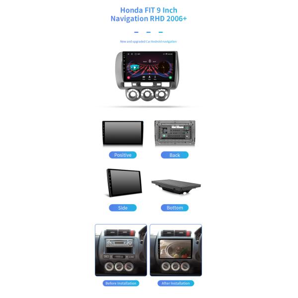 For Honda FIT RHD 2006+ Wifi 4G Online Music Car MP5 Bluetooth Car Navigation